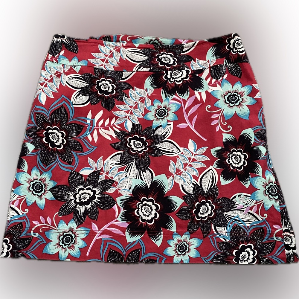 Talbots Floral A-Line Skirt - Size 14W - Like new!!!
